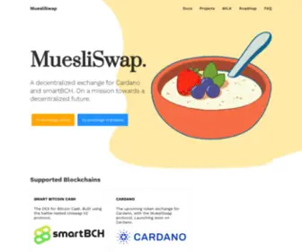 Muesliswap.com(MuesliSwap) Screenshot