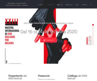 Muestracinemujereszgz.org(XXIV Muestra Internacional de Cine Realizado por Mujeres de Zaragoza) Screenshot