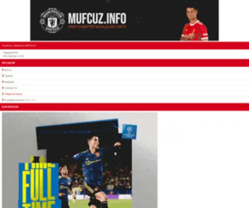 Mufcuz.info(Manchester United Uzbekistan) Screenshot