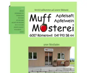 Muff-Mosterei.ch(Unser Mostiladen) Screenshot