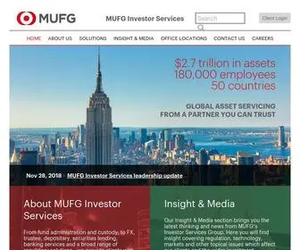 Mufg-Investorservices.com(Global Asset Servicing) Screenshot