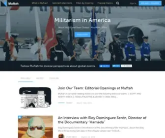 Muftah.org(Diverse perspectives about global events) Screenshot