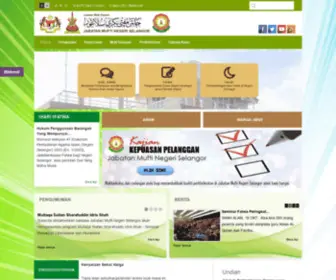 Muftiselangor.gov.my(Jabatan Mufti Negeri Selangor) Screenshot