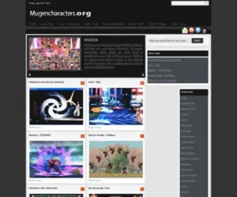 Mugencharacters.org(MUGEN CHARACTERS) Screenshot