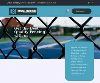 Mughaljali.com(One of the Best Chain link Provider) Screenshot