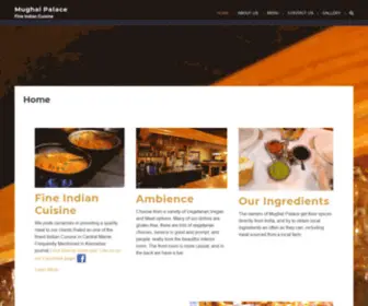 Mughalpalacechelsea.com(Indian Restaurant in Central Maine) Screenshot