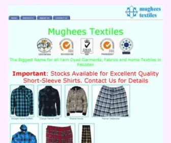 Mugheestextiles.com(Quilt lined Y/D flannel shirts jackets) Screenshot