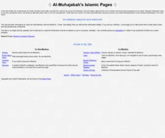 Muhajabah.com(Al-Muhajabah's Islamic Pages) Screenshot