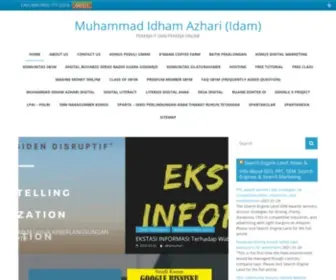 Muhammadidhamazhari.com(Muhammad Idham Azhari (Idam)) Screenshot