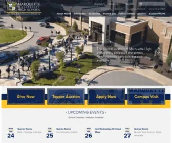 Muhs.edu(Marquette University High School) Screenshot