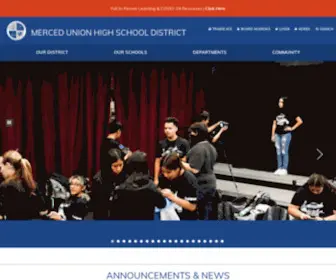 Muhsd.org(Merced Union High School District) Screenshot