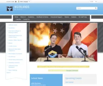 Muirlandsms.org(Muirlands Middle School) Screenshot