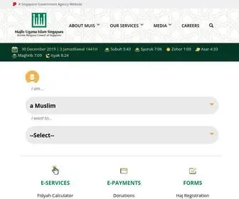 Muis.gov.sg(The Majlis Ugama Islam Singapura (MUIS)) Screenshot