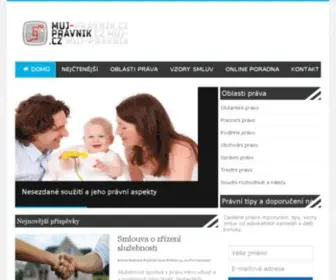 Muj-Pravnik.cz(Právní poradenství online) Screenshot