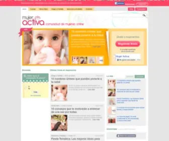 Mujeractiva.com(Comunidad de Mujeres online) Screenshot