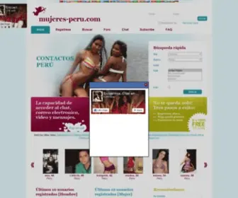 Mujeres-Peru.com(Perú) Screenshot