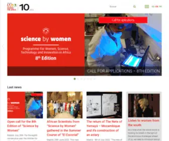 Mujeresporafrica.es Screenshot