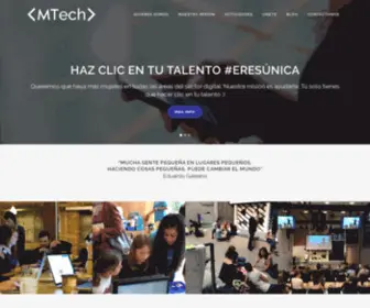 Mujerestech.com(Mujeres Tech) Screenshot