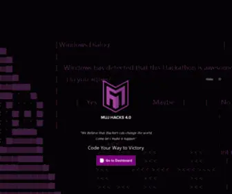 MujHacks.co(MUJ Hacks 4.0) Screenshot
