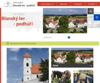 Mujkraj.cz(Mikroregion Blanský les) Screenshot