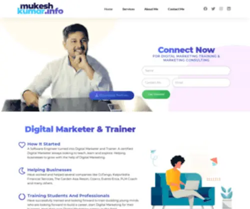 Mukeshkumar.info(Mukesh Kumar) Screenshot