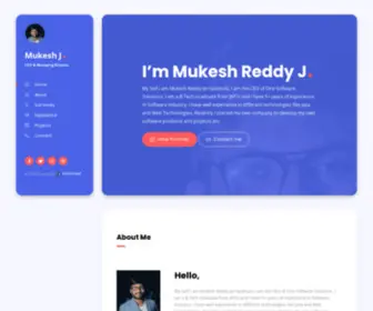 Mukeshreddy.com(Mukesh Reddy) Screenshot