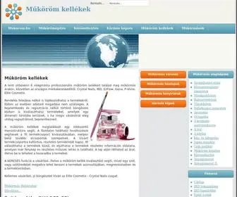 Mukorom-Kellek.hu(Műköröm kellékek) Screenshot