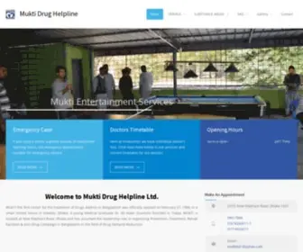 Muktidrughelpline.com(Hope Rehab Center) Screenshot