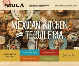 Mulaomaha.com(Mexican Kitchen & Tequileria) Screenshot