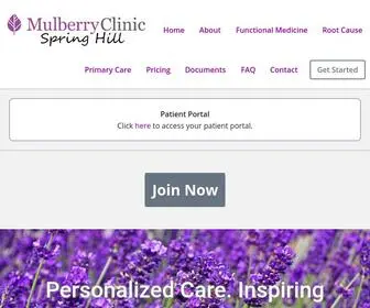 Mulberryclinicspringhill.com(Mulberry Clinic Spring Hill) Screenshot