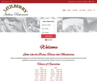 Mulberryitalianristorante.com(Mulberry Italian Ristorante) Screenshot