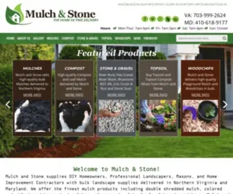 Mulchandstone.com(Mulch, Topsoil, Gravel and Other Landscaping Supply Delivery in Virginia and Maryland) Screenshot