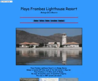 Mulege.org(Playa Frambes Lighthouse Resort Mulege Mexico) Screenshot