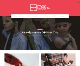 Mulhernamusica.com.br(Mulher na M) Screenshot