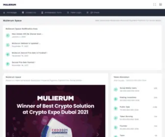 Mulierum.com(Next Generation Blockchain) Screenshot