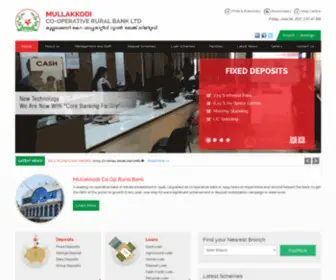 Mullakkodibank.com(Mullakkodi Co.Operative Rural Bank) Screenshot