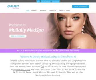 Mullallymedspa.com(Medical Spa Near Me in Crown Point) Screenshot