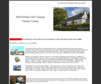 Mullholidays.co.uk(Self Catering Holiday Cottages Isle of Mull) Screenshot