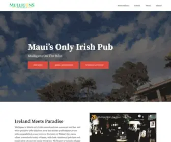 Mulligansontheblue.com(Irish Pub) Screenshot