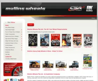 Mullins.com.au(Mullins Wheels) Screenshot