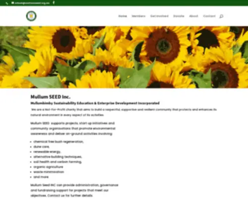 Mullumseed.org.au(Not-for-profit volunteer based charity) Screenshot