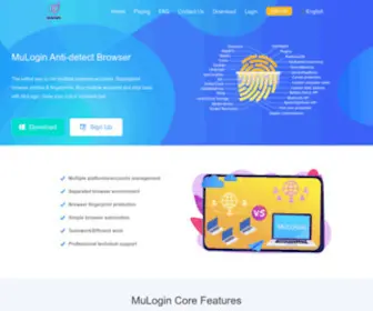Mulogin.com(The safest way to run multiple business accounts without detection) Screenshot