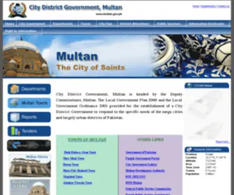 Multan.gov.pk(City District Government Multan) Screenshot