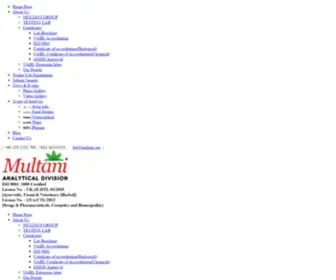 Multanilabs.com(Multani Pharmaceuticals Ltd) Screenshot