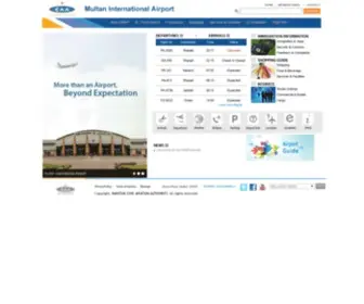 Multaninternationalairport.com.pk(Multan International Airport) Screenshot