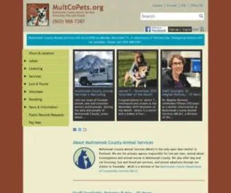 Multcopets.org(Animal Services) Screenshot