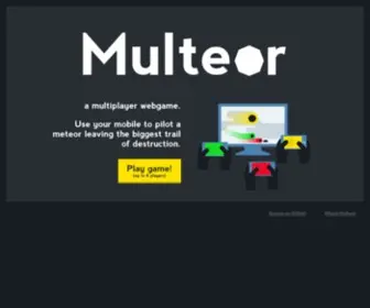 Multeor.com(Use your mobile to pilot a meteor leaving the biggest trail of destruction (up to 8 players)) Screenshot