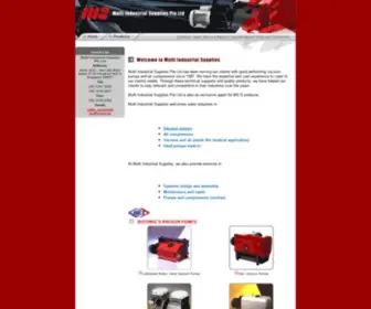 Multi.com.sg(Multi Industrial Supplies vacuum pumps) Screenshot