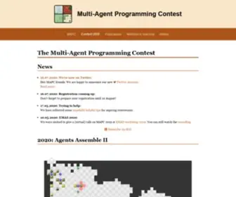 Multiagentcontest.org(Multi-Agent Programming Contest) Screenshot