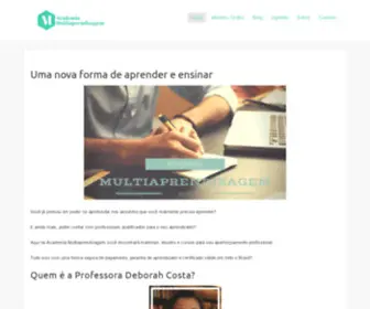 Multiaprendizagem.com.br(Uma nova forma de aprender e ensinar) Screenshot